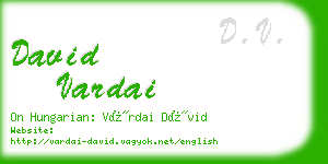 david vardai business card